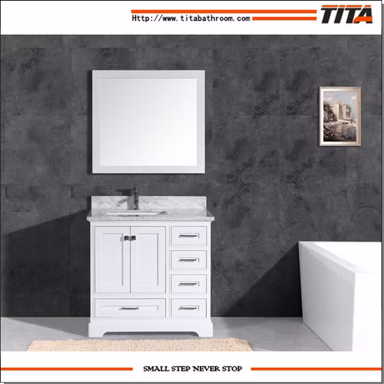 Solid Wood Bathroom Vanity Cabinet T9311-60W